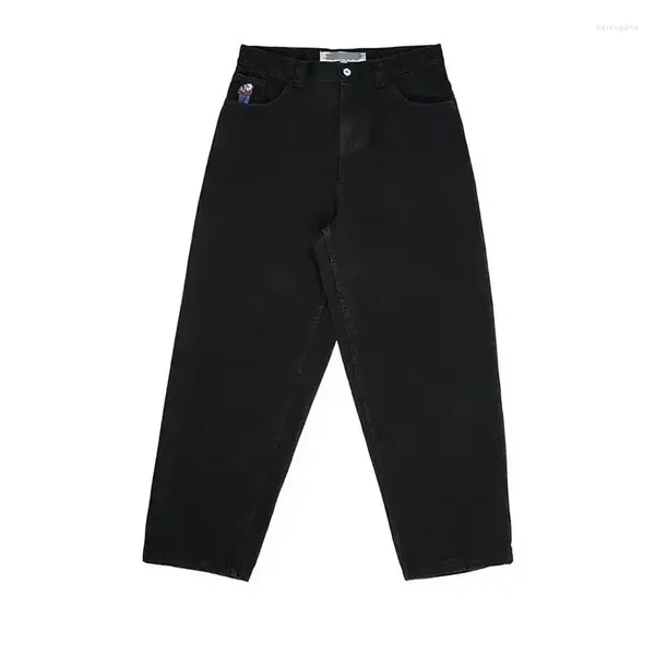 Jeans pour femmes Big Boy Pantalon vintage Y2K Hip Hop Cartoon brodé Hommes et femmes Baggy Harajuku High Wide Street Wear