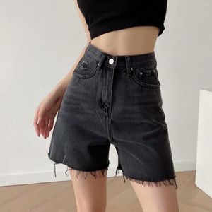 Jeans pour femmes BM Style américain taille haute effiloché trou Amoi Denim pantalon