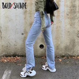 Jeans pour femmes audacieuse Shade 90S Pantalon de mode de denim grunge vintage High Wair Skater Skater Streetwear Femmes Y2K Pantalon Y2K