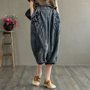 Dames jeans capris vrouwelijke lente zomer 2023 harem broek denim broek vrouwen dames jeggings vintage kleding stedelijke Koreaanse mode