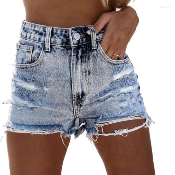 Pantalones vaqueros De Mujer Pantalones cortos De mezclilla informales para Mujer Pantalones De Mujer ropa De calle ropa De verano 2023 moda Jean Femme rasgado Sexy