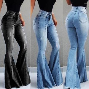 Jeans pour femmes personnalisés à la mode dames de luxe streetwear leggings denim évasé cloche bas mode décontractée pour les femmes