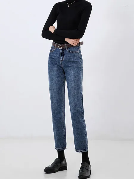 Jeans pour femmes Dasswei coton copain taille haute pour femmes vintage denim pantalon bureau dame cheville longueur pantalon streetwear fille