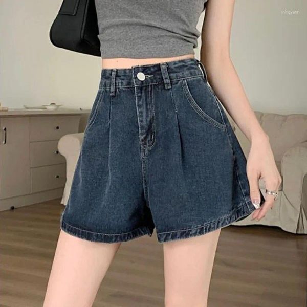Jeans pour femmes shorts denim hauts hauts jupe d'été sexy jupes courtes pantalons coréens vêtements de style coréen pour femme y2k mode jean