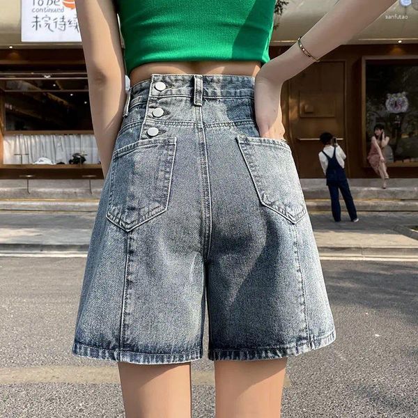 Jeans de jeans pour femmes shorts jean hauts taies de taie pour femmes tendyol streetwear coréen pantalon jupe d'été vintage y2k mode hanbok