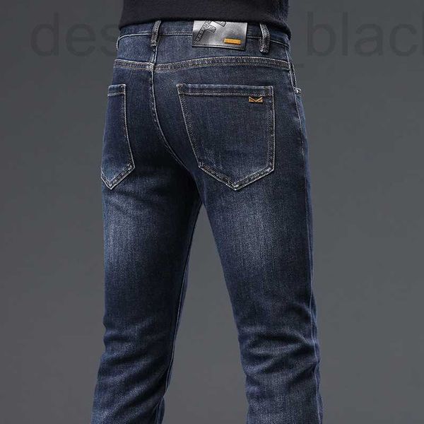 Jeans pour femmes jeans de marque Guangzhou Xintang hommes automne et hiver nouveau produit Slim Fit pieds élastiques édition coréenne pantalons étudiants pour garçons à la mode Little Monster IKZI