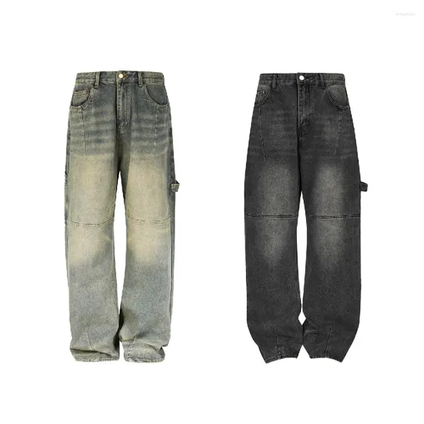Pantalones vaqueros de mujer desgastados lavados sueltos Vintage Retro pantalones de mezclilla para mujeres hombres novio 2024 Y2k ropa gótica