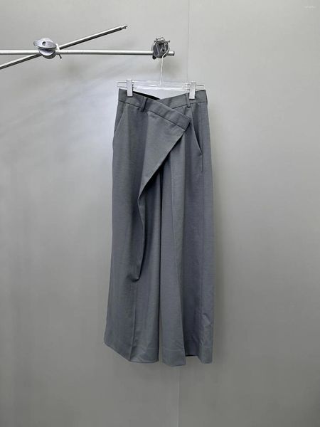 Pantalon habillé en jean pour femmes, coupe tridimensionnelle, une pièce, Design sur le devant, paresseux et à la mode