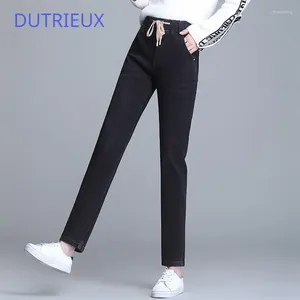 Jeans féminins Dutriobs 2024 Fall Ladies Casual Fashion Versatile High Quality
