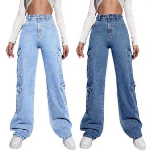 Damesjeans Europese en Amerikaanse multi -pocket Dameskleding JEAN BROEK VOOR DAMEN BELL BODE BODEM ELASTE TADE