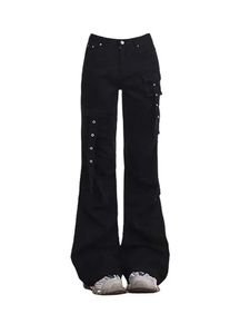 Dames jeans mode klassieke denim broek vrouwen hoge taille slanke bell bottoms vrouwelijke jeans 90s streetwear gothic flard jeans high street 240423