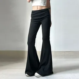 Dames Jeans Mode Sexy Slanke Vrouwen Kleding Broek Hoge Taille Trendy Zwarte Micro Flare Broek Harajuku Y2K Veelzijdige Pantalons