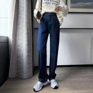 Jeans pour femmes fdfklak 2024 printemps high taille pantalon droit street streetwear pantalon de mode décontracté femelle xxl