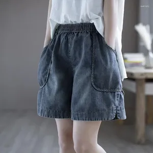 Jeans féminins mode féminin denim bleu short femme pantalon de sport d'été