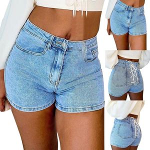 Jeans pour femmes Fitness Girl Pantalons ultra courts Filles Taille haute Hip Denim Shorts Femmes Sexy Stretch