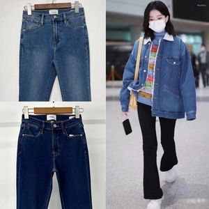 Jeans pour femmes de haute qualité fd étirement évasé pantalon en denim de taille