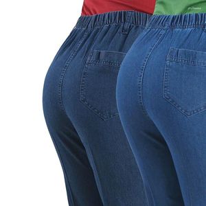 Jeans pour femmes de haute qualité pantalon denim de denim streetwear printemps et automne quotidien de conception droite décontractée pour femmes pantalon de taille femme l50