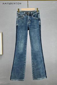 Pantalon de pantalon Bell-Bottom de jean pour la rue High Street 2024