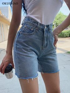 Dames jeans hoge taille slanke denim shorts vrouw mode kwastje strak vijfpunt gewassen sexy vrouwelijke zomer