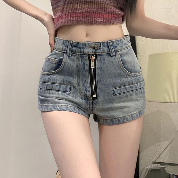 Jeans pour femmes taille haute short en denim pour femmes sexy streetwear dame et vêtements doux mode fille épicée été