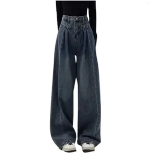 Jeans pour femmes hautes hautes en vrac en détresse en détresse large jambe japonaise des années 2000 style y2k harajuku streetwear pantalones de mujer