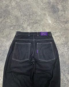 Damesjeans Hip Hop Y2k Nieuwe Jeans Eenvoudige losse herenjeans Vintage Zwart Recht Wijde pijpen Casual Skateboarden Hoge taille broek J240306