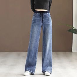 Damen Jeans Jeans Baggy für Frauen Hohe Taille Koreanische Streetwear Damenhosen Frau Y2k Modetrend Mama Winterkleidung 231211