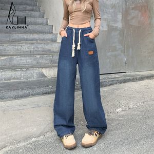 Dames Jeans Koreaanse Mode Straight Leg Jeans Vrouw Hoge Taille Vrouwelijke Kleding Dames Jeans Trend Vintage Kleding Streetwear Y2k Broek 230803