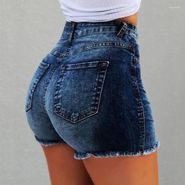 Jeans de mujer Liberjog Womens Sexy Shorts Summer Tassel Denim Damas Casales Black and Blue Vintage Multi-tamaño Femenina