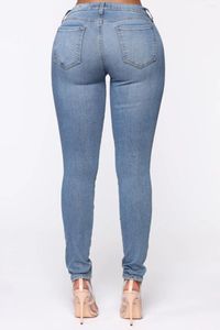 Dames jeans lange broek mode vintage vrouwelijke hoge taille stretch slank casual potlood groot formaat groot formaat