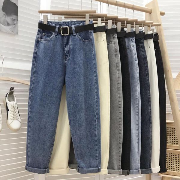 Jeans pour femmes ample décontracté maman taille haute petit ami Y2k femme Denim pantalon femmes Vintage Streetwear coréen mode vêtements