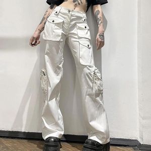 Jeans pour femmes Low Rise Girl Girl Saut-salles Pantalon asymétrique Conception de pantalon en denim en vrac Panti-zipper Couleur solide Pantalones de Mujer