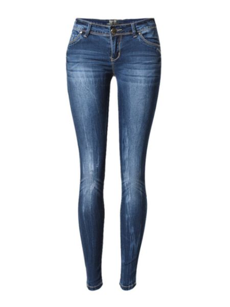 Jeans pour femmes Taille basse Jeans skinny Femmes Mode Lavé Blanchi Rayé Denim Bleu Push Up Vintage Slim Pantalon Pantalon Vêtements pour femmes 230311