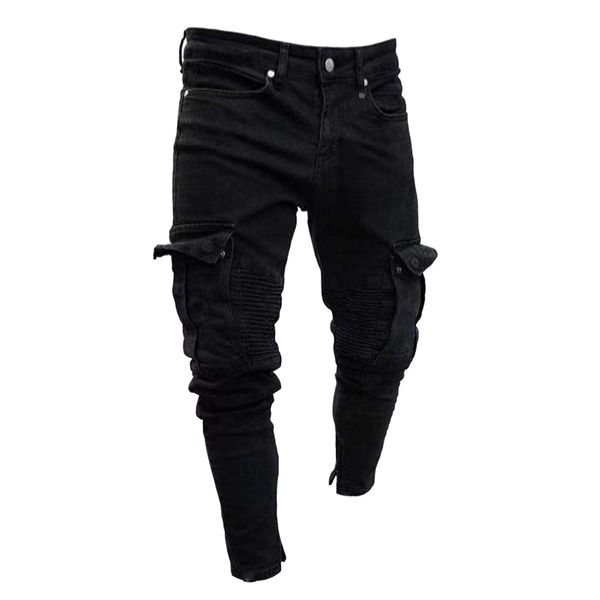 Jeans pour femmes hommes Jean extensible hommes en détresse Biker Jeans Skinny homme déchiré Stretch Slim Fit Denim pantalon pantalon avec enfant en bas âge 221122