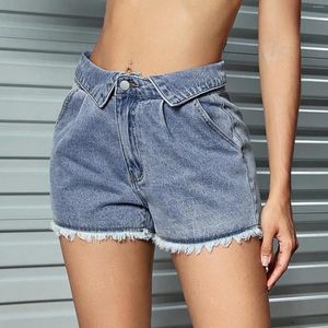 Jeans pour femmes micro bouton extensible à la mode shorts de taille pantalon féminins 14 hauteurs