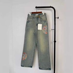 Jeans pour femmes Nanyou de haute qualité Xiaoxiang 24 printemps / été Nouveau style ancienment de broderie chinoise