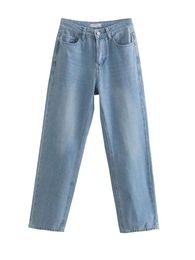 Jeans pour femmes Nlzgmsj ZBZA femmes 2023 taille haute Baggy confortable décontracté jambe droite pantalon ample maman pantalon large 202302