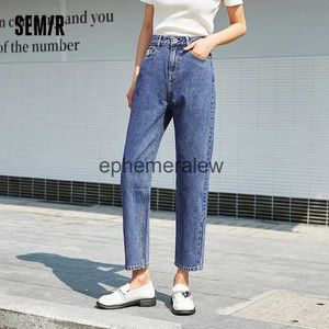 Dames Jeans Broek Capri Semir Vrouwen Katoen All-Match Tapered Slim 2023 Herfst Nieuwe Broek Voor Vrouw Hong Kong stijl Wortel