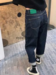 Pantalon en jean pour femmes, Capris Y2k, grande taille, modèle mince d'été, nouveau droit, papa Fat Mm neuf Points Haren, 2023