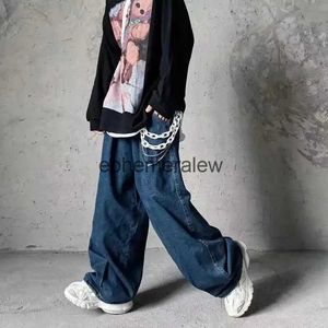 Damesjeans Retro Blue Daddy Pants Oversized jeans Heren en dames Nieuwe mode Hiphop Losse rechte pijpen Wijde pijpen Drapey broeken Streetwearephemeralew