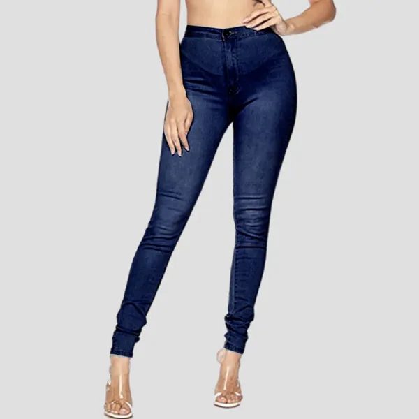 Vente de jeans pour femmes pour la femme 2024 Haute taille crayon extensible serré dames denim pant