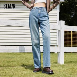 Damesjeans Semir Jeans Dames 2023 Herfst Nieuwe Wijde Pijpen Broek Zachte Losse Rechte Broek 24328