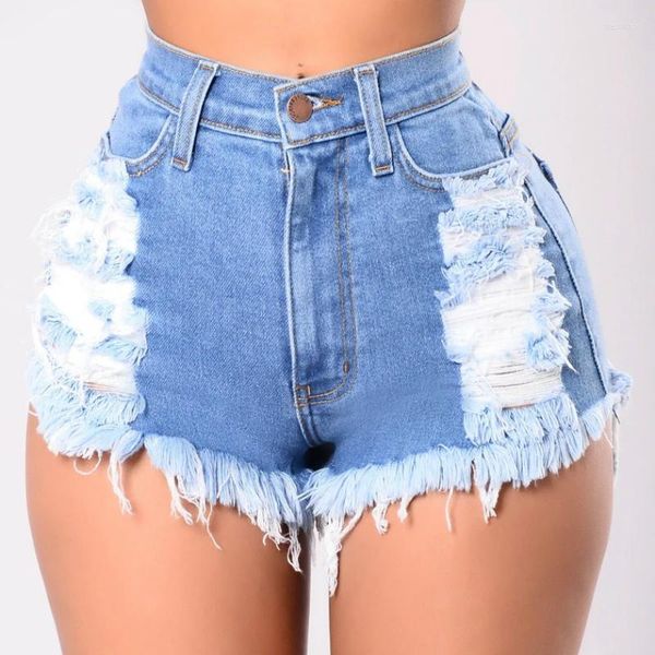 Jeans pour femmes Sexy Shorts Ripped Fashion Distressed Women Ultra High Waist Slim And Summer Pants