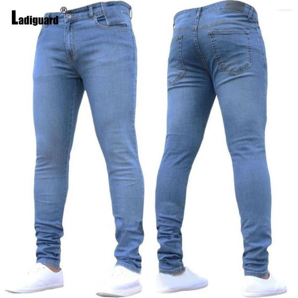 Jeans féminins sexy vintage femme mode pantalon denim crayon skinny bottom girls streeetwear bleu clair vaqueros mujer 2024