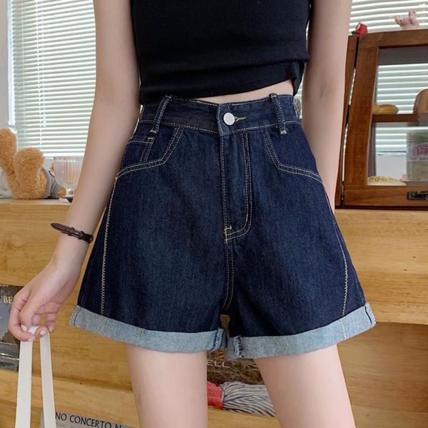 Femmes jeans shorts femmes Denim Vintage Summer Basic Simple All-Match High Taist Ulzzang Ladies Streetwear Chic Classic G72