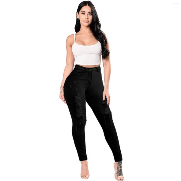 Jeans pour femmes Skinny pour femme des années 90 Super Stretch noir Denim Sexy taille haute mince femme mode bureau à la mode taille Vintage pantalon Y2K