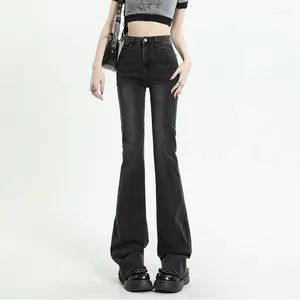 Jeans féminins maigres hauts flare femme streetwear vêtements féminins y2k pantalon denim mode