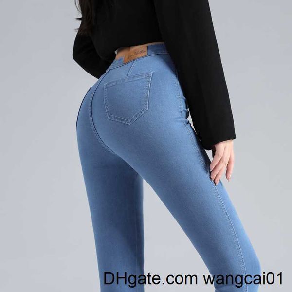 Jeans Femme Skinny Jeans Pour Femme Années 90 Super Stretch Gris Denim Sexy Taille Haute Mince Fa Mode Bureau À La Mode Taille Vintage Pantalon Y2K 0410H23