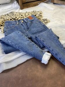 Jeans pour femmes skinny chauds hiver dames velours doublé de pantalon de crayon en jean slim épaissis