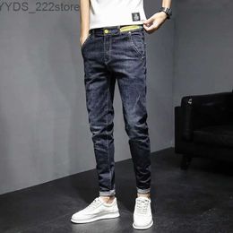 Dames jeans lente en zomer donkerblauwe casual goederen denim Harajuku modeontwerpster kleding heren ultradun vriendje Mens jeans broek yq240423